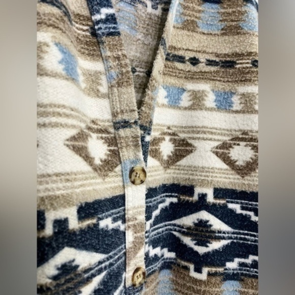 3/$30 _ VINTAGE | weekend edition Aztec western Navajo  button down vest- large - Picture 5 of 7